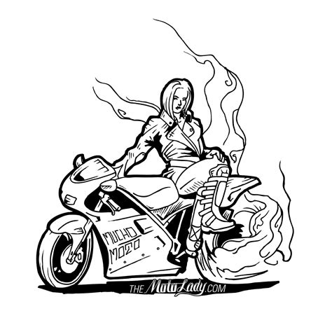 smokin motolady by muchomoto moto lady