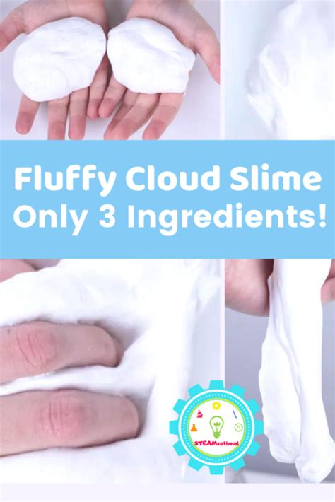 3 Ingredient Fluffy Cloud Slime Recipe