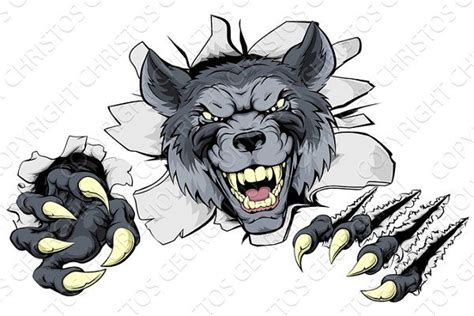 Wolf Claws Break Out Wolf Character Wolf Online Mascot