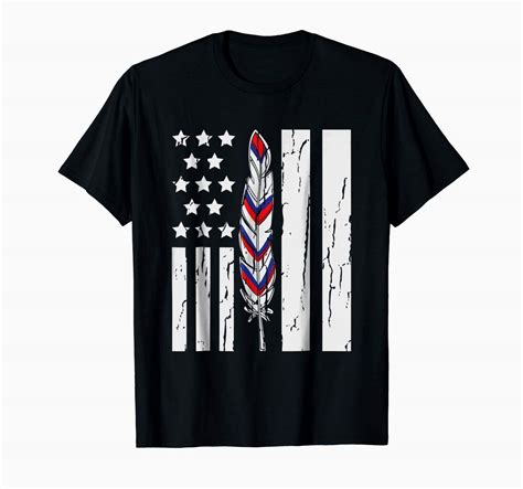 Feather Flags Tribal Feather Pride Shirts T Shirts Tees Presents