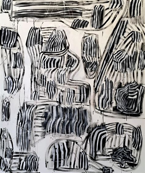 Pam Glick Original Abstract Expressionist Painting Contemporary Black