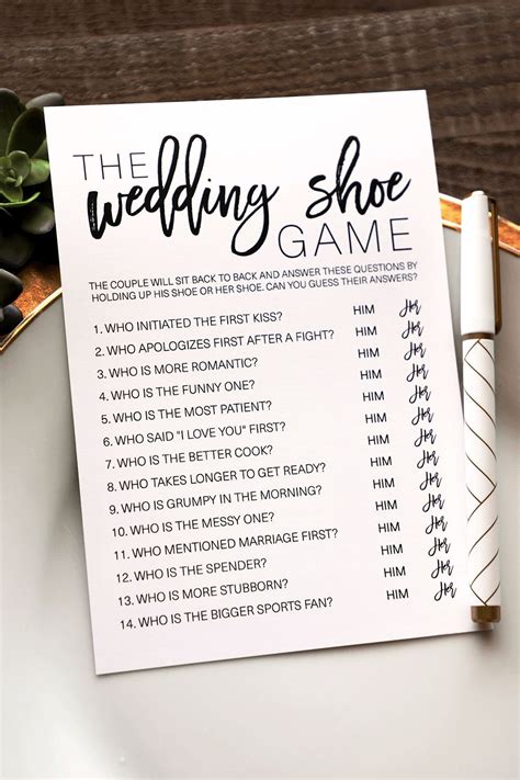 Wedding Shoe Bridal Shower Game Wedding Shoe Game Bridal Etsy Bridal Shower Games Fun
