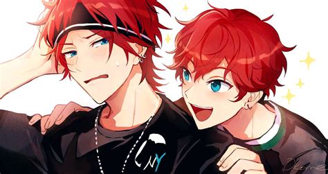 Cute Anime Boy Red Hair Blue Eyes Gamer 4 Everbr