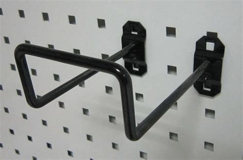 Grainger Approved Steel Double Closed Pegboard Hook Screw In Mounting