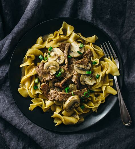 Easy Beef Stroganoff With Flank Steak And Mushrooms Savory Tooth