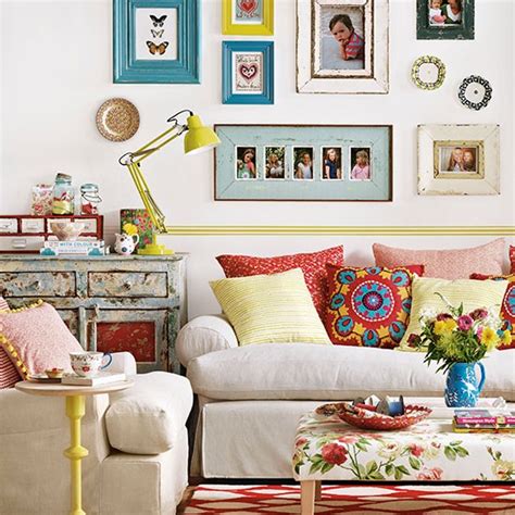 Colourful Boho Chic Living Room Living Room Decorating