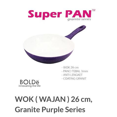 BOLDe 26cm wok purple Termurah Surabaya | Shopee Indonesia