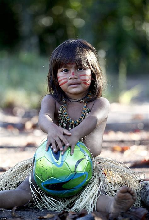 Amazonian Tatuyo Tribe Shows Off Its Soccer Skills During Brazil World