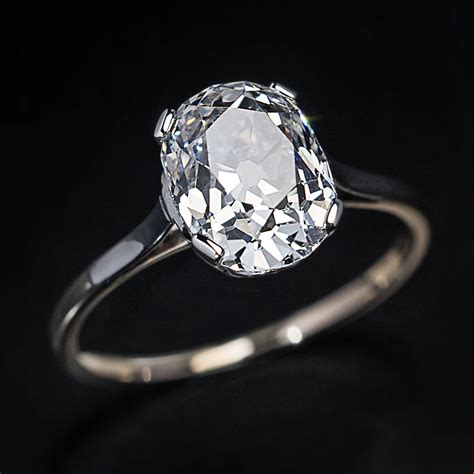 Antique Russian 291 Ct D Color Diamond Engagement Ring Antique