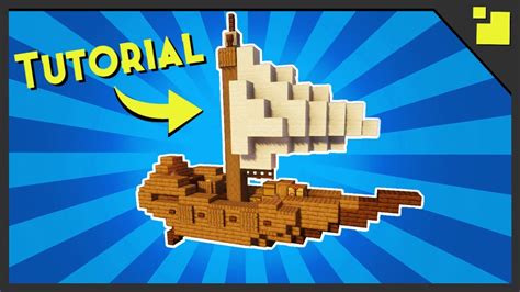 How To Build A Small Sail Boat Tutorial Minecraft 2021 Youtube