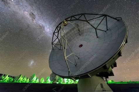 Milky Way Over Alma Telescopes Chile Stock Image C0308506