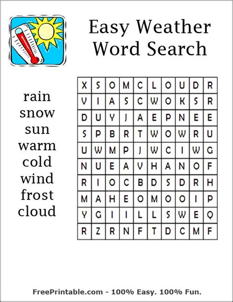 Easylargeprintwordsearchprintable Easy Word Search