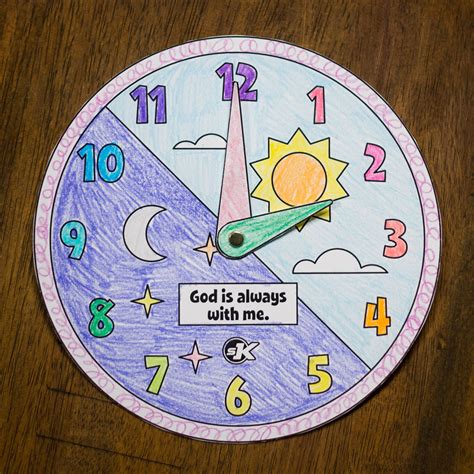 God Is With Me All The Time Clock Craft