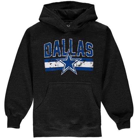 Dallas Cowboys Youth Wilson Pullover Hoodie Charcoal