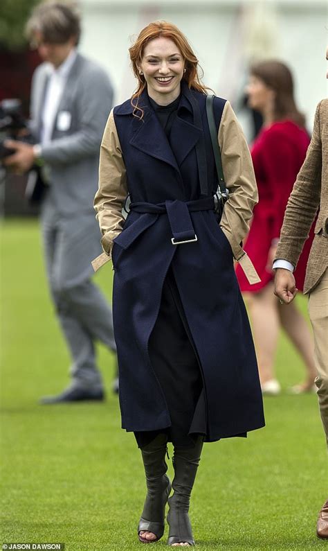 Poldark Star Eleanor Tomlinson Stuns At The Glitzy Cartier Queens Cup Final Daily Mail Online
