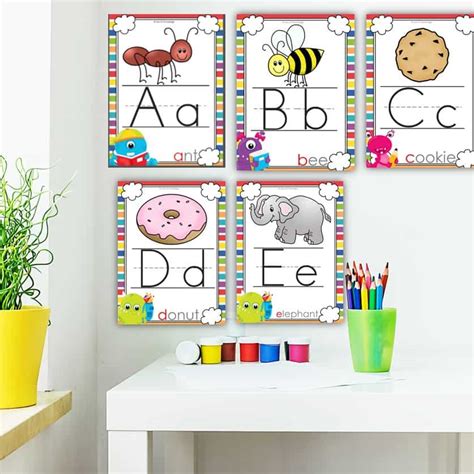 Full Set Of Alphabet Posters For Classroom Free