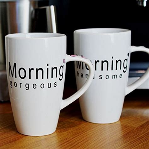 Morning Gorgeous Handsome Couples Coffee Mugs Fast Delivery