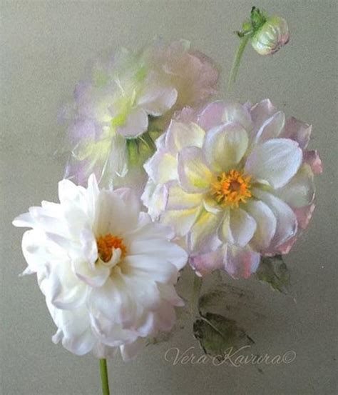 Beautiful Soft Pastel Flower Paintings By Vera Kavura Fine Art Blogger