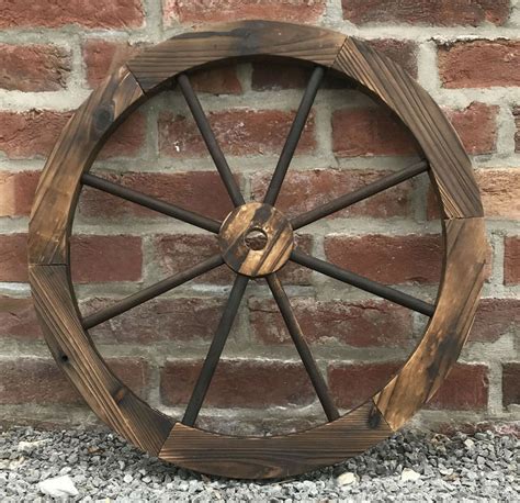 Decorative Burntwood Garden Wooden Wagon Wheel Uk Garden Products