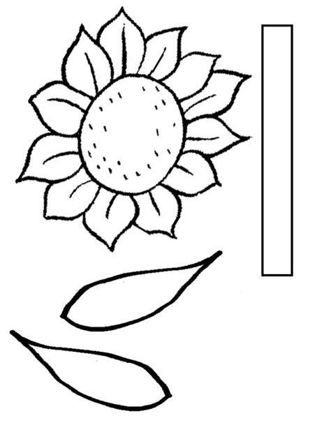 Printable Sunflower Pattern Flower Clipart Best