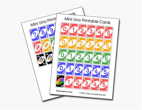 Printable Uno Cards Deck Pdf Printable Uno Cards Hd Png Download
