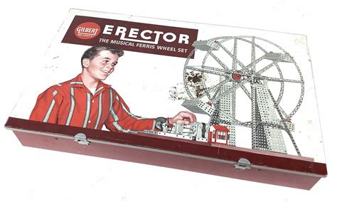 Lot Vintage Gilbert Erector Set