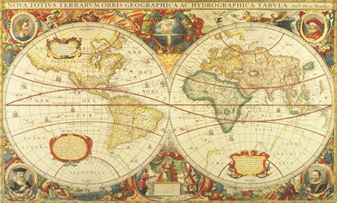 Old World Map Wall Mural By Henricus Hondius Circa 1630