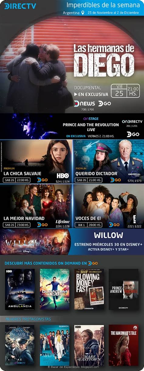 → Programación Dgo Directv Noviembre 2022 Desde El Viernes 25