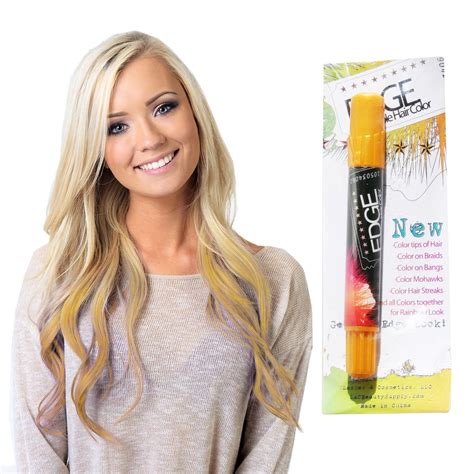 Gold Hair Chalk Edge Blendable Hair Color Temporary