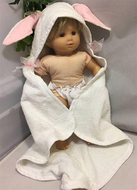 Baby Doll Bunny Towelteddy Bear Bath Snuggle15 Inch Baby Etsy