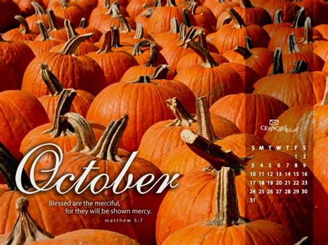 October 2010 Matthew 5 7 Desktop Calendar Free October Wallpaper