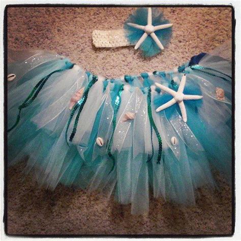 I am brand new to diy, and definitely learning a lot every day. Beach tutu and headband with real starfish and by ...