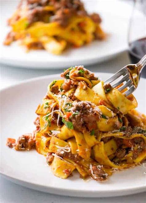Snow Day Bolognese Sauce with Tagliatelle - Hunger Thirst Play