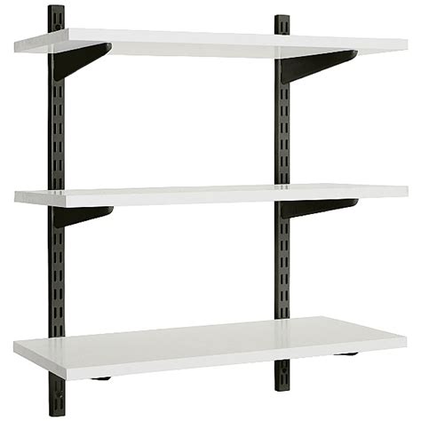 Office Wall Mounted Shelving Kit In Black Office Shelving