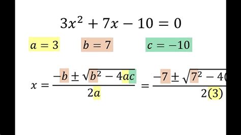 Formula General De Ecuaciones De Segundo Grado