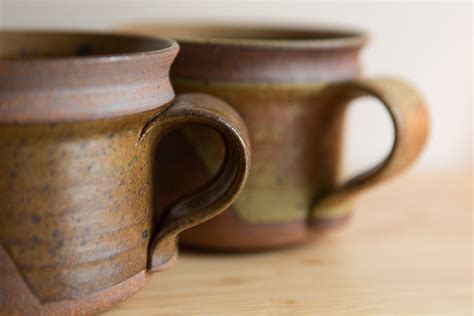 Ceramic Handmade Mugs Brown Studio Pottery Ceramic Planter