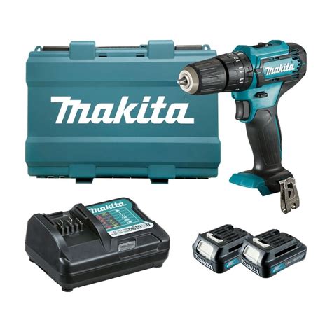 Makita Hp333dwye 12v 15ah Max Cordless Hammer Driver Drill Kit Tools