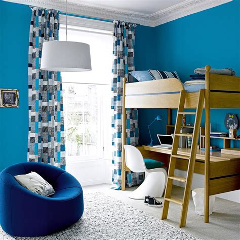 Exquisite and bold boys' bedroom in navy blue. 85+ Cool Boys Bedroom Ideas for Your Inspiration