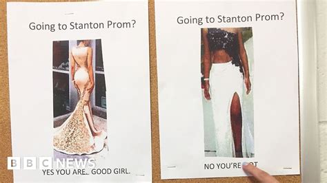 School Apologises For Slut Shame Prom Posters About Appropriate Dresses Bbc News