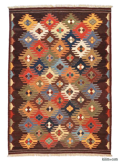 K0005789 Multicolor New Handwoven Turkish Kilim Rug