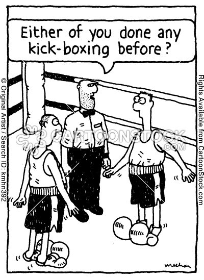 Kickboxcartoon Kick Boxing Cartoons Kick Boxing Cartoon Funny