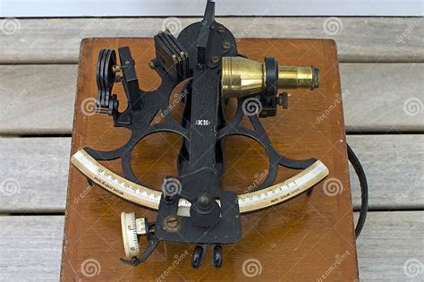 an old sextan sextant sea navigation instrument editorial stock image