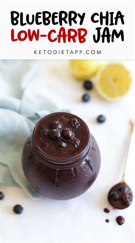 Healthy keto dessert recipes that can also be dairy free, gluten free, egg free, low carb, sugar free, paleo, no bake, and vegan! Low-Carb Blueberry Chia Jam | KetoDiet Blog | Dairy free ...