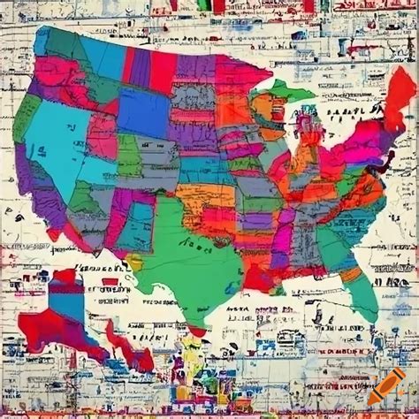 Map Of The United States In 2100 On Craiyon