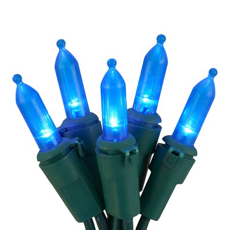 Holiday Time Blue Led Mini Christmas Lights 86 100 Count 4 Pack