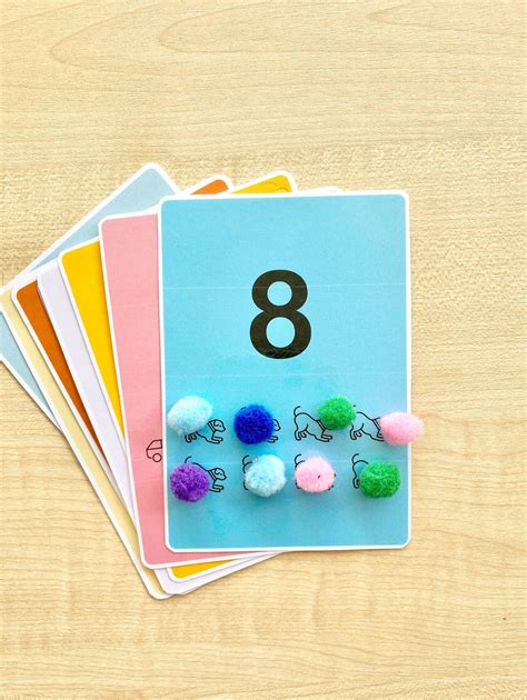 Number Flash Cards 1 20 Counting Flashcards Learn To Count Learn