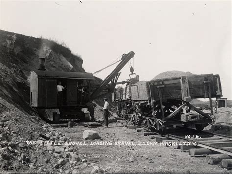 Loading Sized Rock Into Railroad Cars In A Republic Steel Mine In