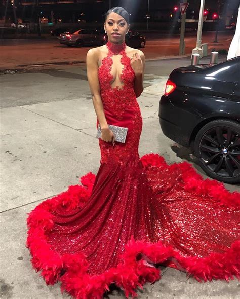 Fajarv Prom Dresses 2020 Red Mermaid