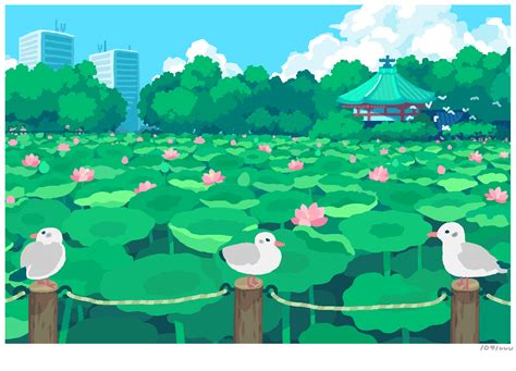 Toyoi Yuuta Original Post Animated Animated  Highres 6others Artist Name Bird Day