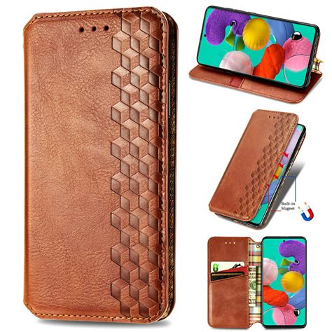 Dteck Case For Samsung Galaxy A51 4g 65 Inchesluxury Leather Wallet